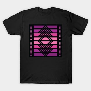 “Dimensional Drop” - V.6 Purple - (Geometric Art) (Dimensions) - Doc Labs T-Shirt